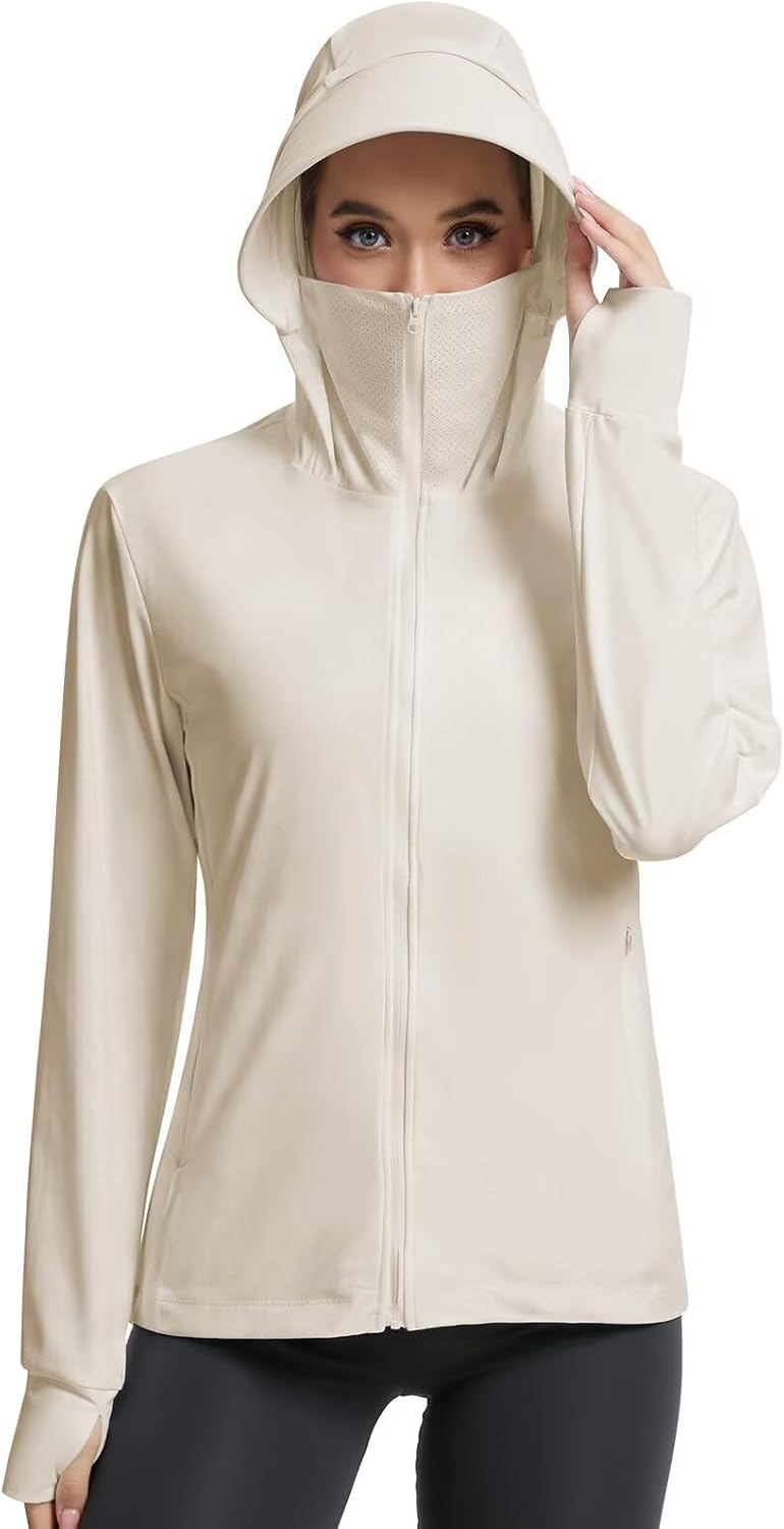 Womens UPF 50+ Sun Protection Jacket Cooling SPF UV Clothing