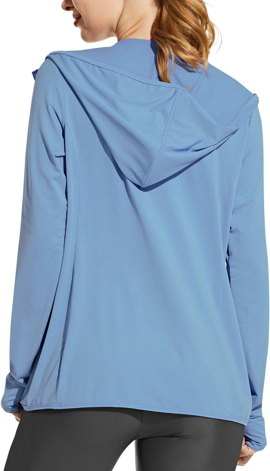 Women's Sun Protection Hoodie Jacket UPF 50+ Full Zip with Pocket - Image 2
