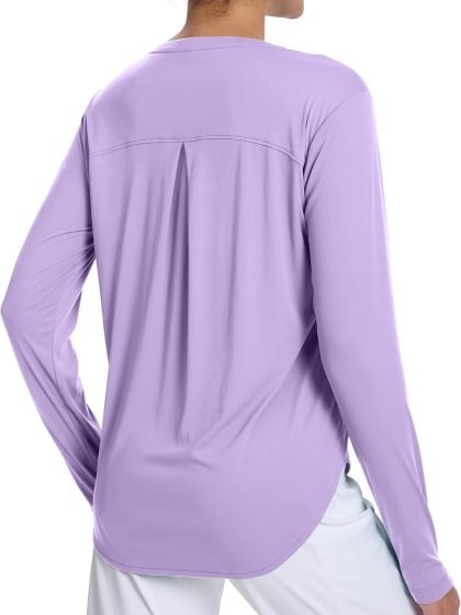 Women's Sun Shirt Hoodie Rash Guard Long Sleeve SPF UV Protection T-Shirts UPF 50+ Hiking Quick Dry Lightweight