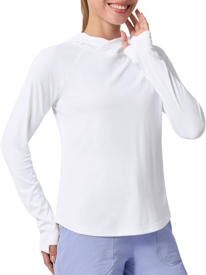 Women's Sun Hoodie UPF 50+ Long Sleeve Sun Shirts Lightweight SPF UV Hiking Fishing Swim Travel Shirts
